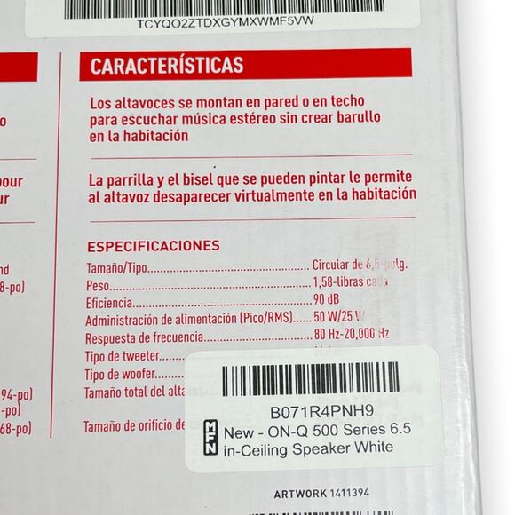 ON-Q 500 Series 6.5" in-Ceiling Speaker White (MS05IC-V1) - Picture 7 of 8